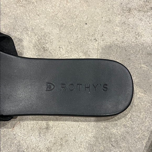 Rothy's Elegant Black Bow Sandals - Picture 2 of 3